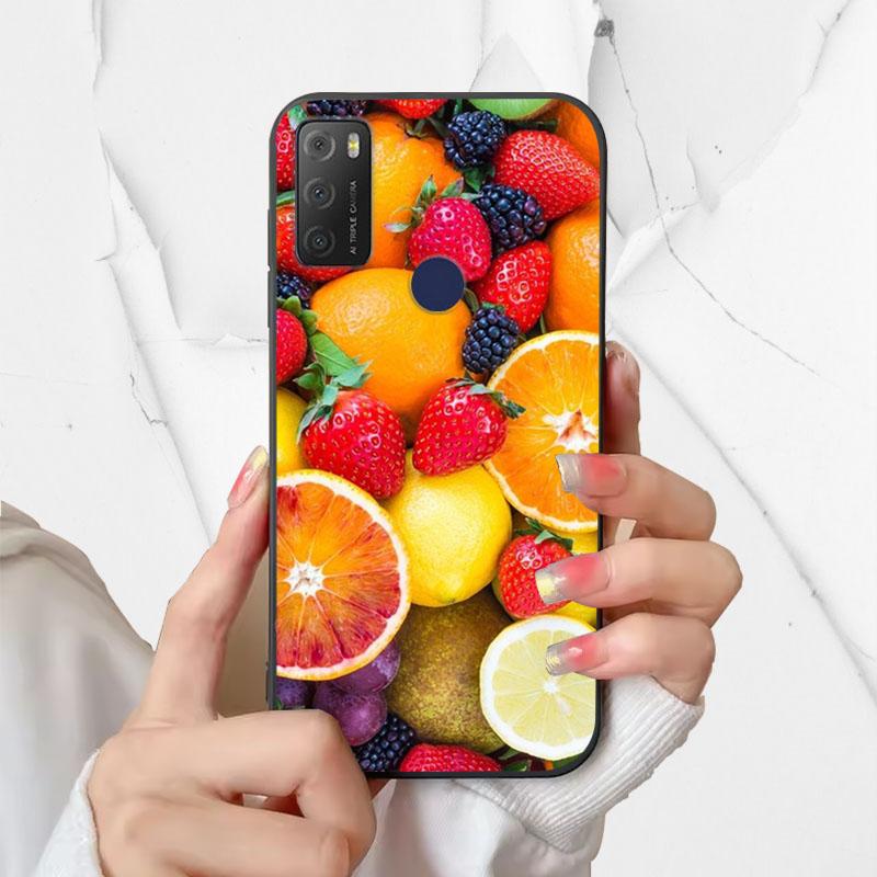 For Alcatel 1S 2021 Case 6025H 6025D Fashion Silicone Soft TPU Phone Cover For Alcatel 1 S 2021 1S(2021) Case Funda Coque Bumper