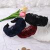 Vintage Headwear Hollow Wash Face For Girls Wide Side Women Hair Hoop Headband Korean Head Wrap Lace Hairbands