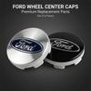 SWNR6 4Pcs 54mm Premium Logo Wheel Covers Wheel Center Hub Caps Badge for Ford Mustang Spoiler Shelby GT 350 500 Cobra E Focus 2 3 MK3