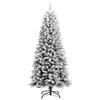 VidaXL Sapin de Noël artificiel avec neige floquée 150 cm PVC et PE345189