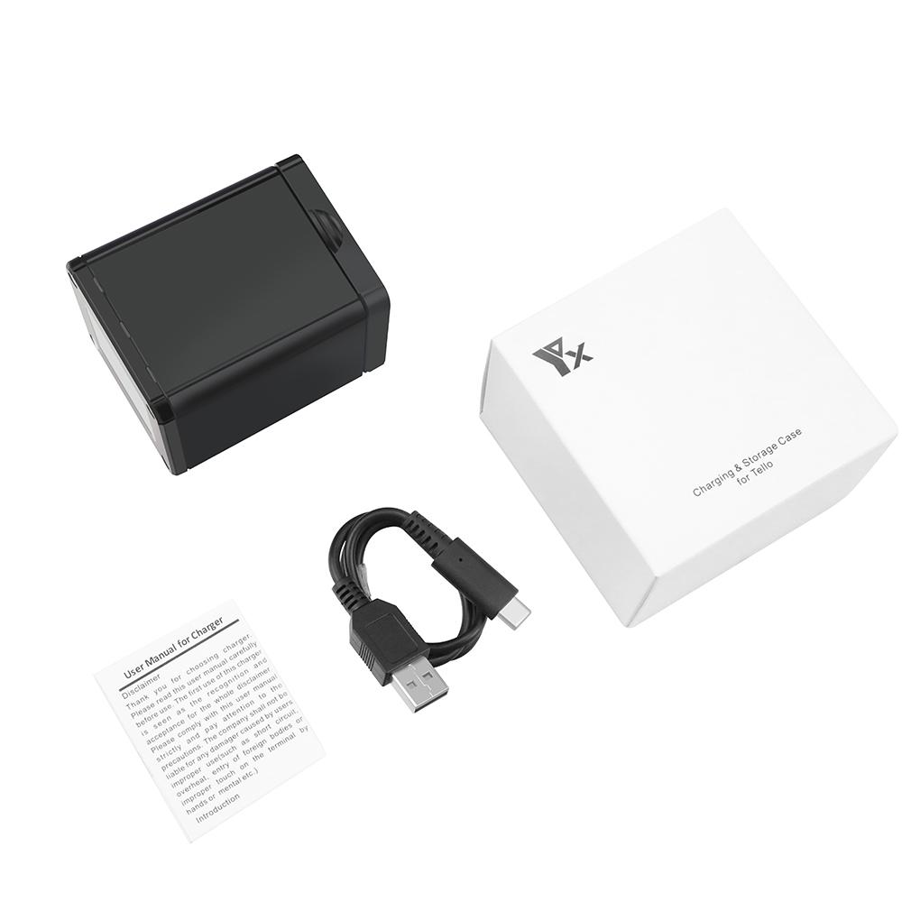 Зарядное устройство для аккумулятора 1100 мАч для дрона DJI Tello, Умный интеллектуальный зарядный хаб, RC модель, Быстрая зарядка нескольких аккумуляторов