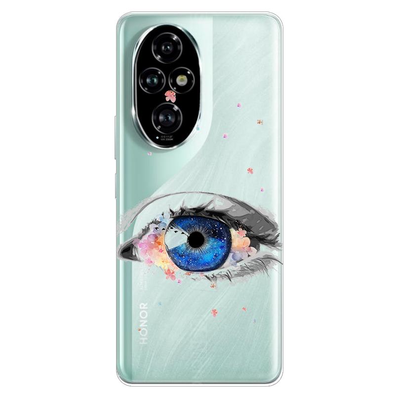For Honor 200 Pro Case Honor 200 5G Flower Clear TPU Soft Silicone Transparent Back Case for Honor 200 5G Cover Coque Para Funda