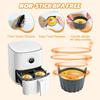 Silicone Air Fryer Egg Mold Reusable Nonstick Silicone Egg Liners Poached Egg Cups for Microwave Stovetop Egg Cooking