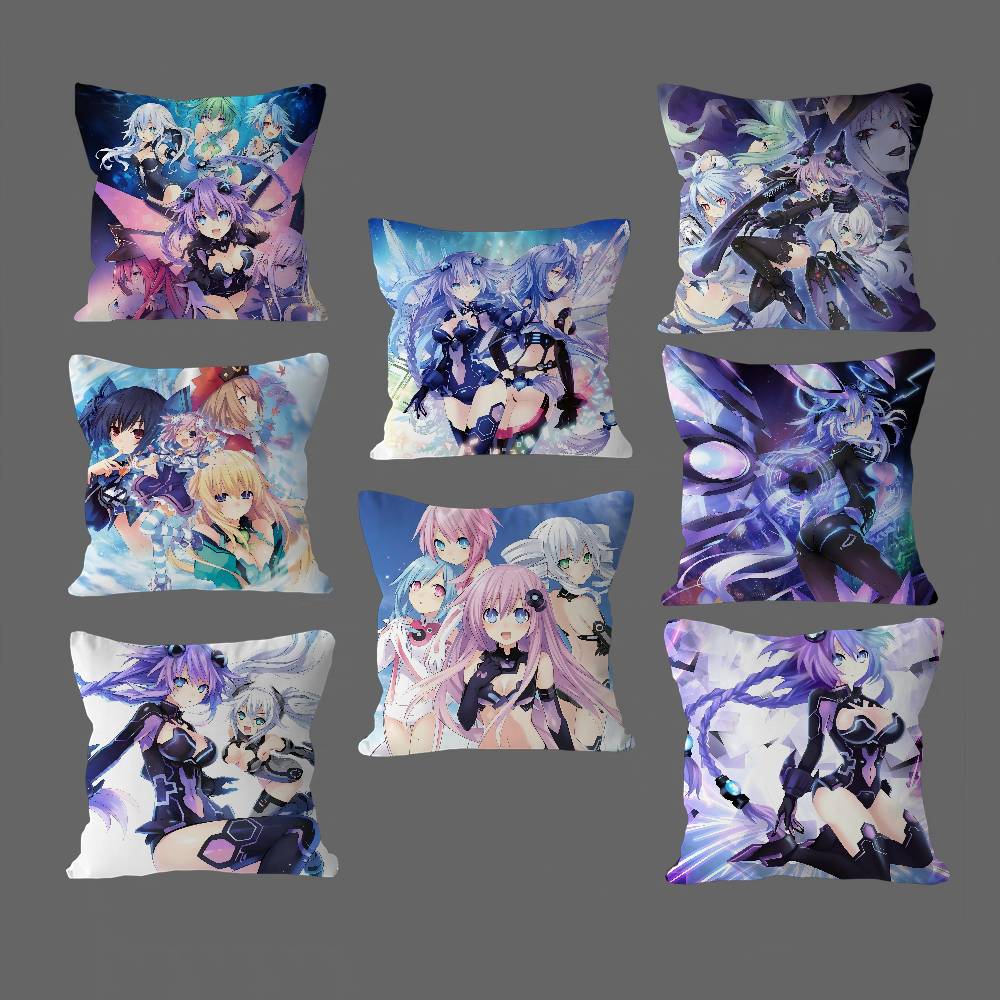 H-Hyperdimension N-Neptunia Office Cushion Pillowcase Car Cushion Cover45X45CM Lumbar Pillowcase Sofa Pillowcover