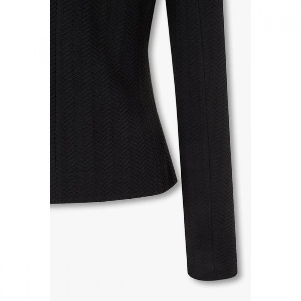 Emporio Armani Women S Textured Chevron Jacket A525302506