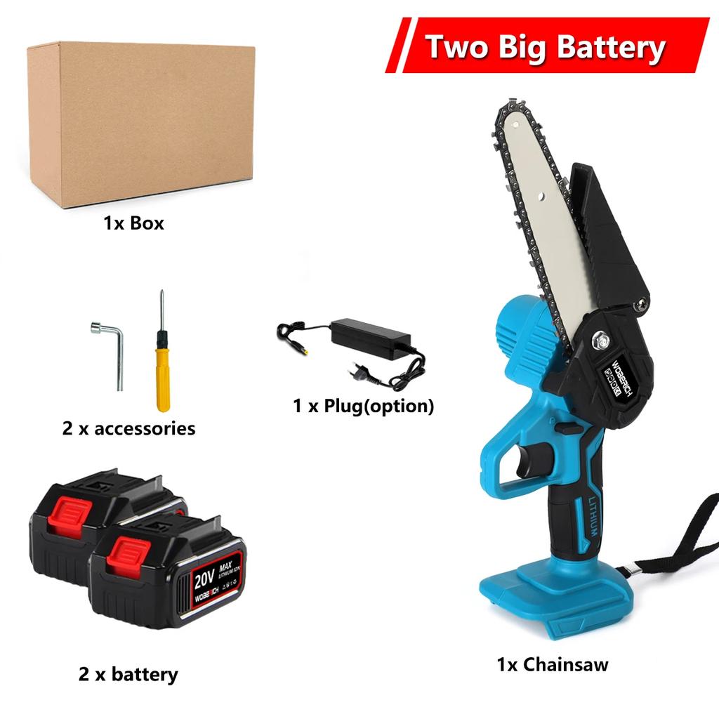 4-дюймовая/6-дюймовая мини-электрическая пила, цепная пила для фруктовых деревьев, деревообрабатывающие садовые инструменты, ручные резчики по дереву для аккумулятора Makiita 18 В