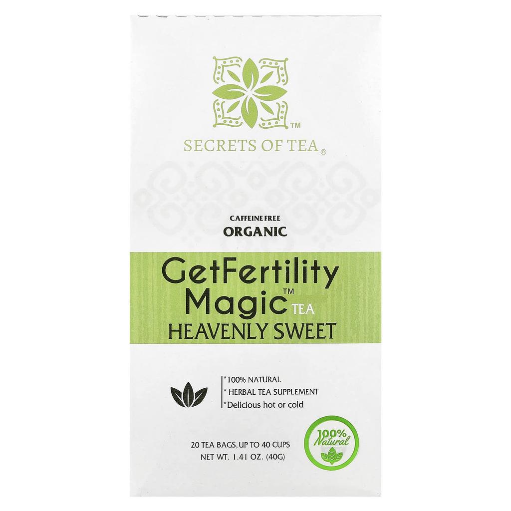 Organic Setfertility Magic™ Tea, Heavenly Sweet, Caffeine Free, 20 Tea Bags, 40G (1.41Oz)