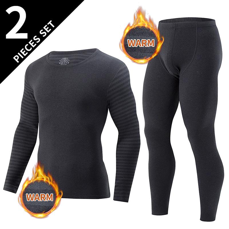 Модный мужской термокостюм большого размера на весну и осень, зимняя одежда и брюки, осенний комплект мужского домашнего термобелья