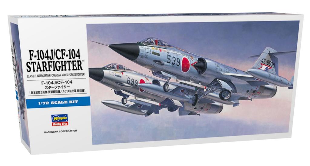 Hasegawa Japan Air Force Starfighter Plastic Model Kit D16 1/72 Self-Defense F-104J/CF-104