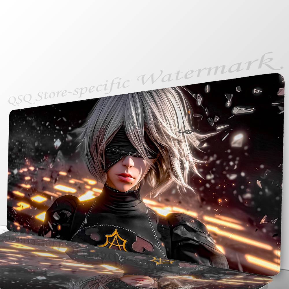 Nier Automata Аниме Игра-файтинг Коврик для мыши Коврик для стола С ковриком Игровые аксессуары Prime Gaming XXL Коврик для клавиатуры Набивка M