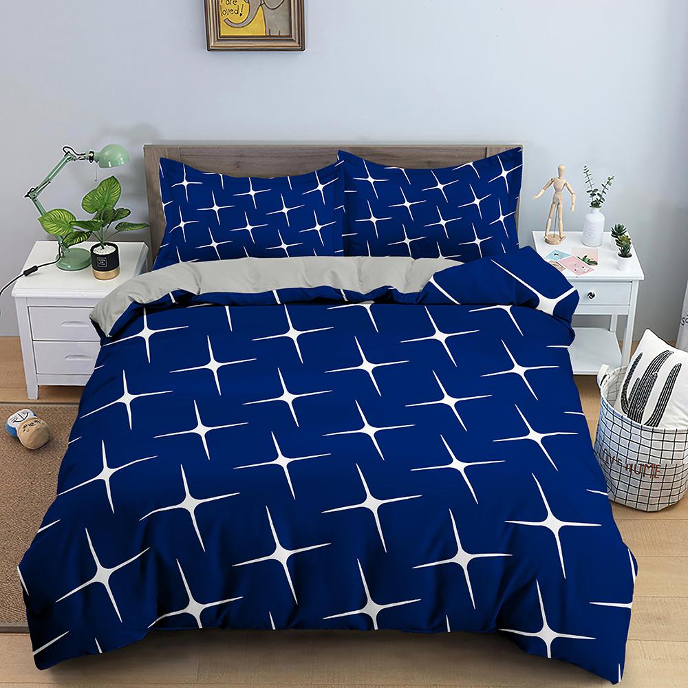 Art Pattern Bedding Set Watercolour Design Colourful Comforter Cover With Pillowcase King Queen Size For Kids Teens Bedding Set