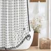7.5cm Square Tassel Shower Curtain Home Bathroom Square Partition Curtains Waterproof Shower Curtains