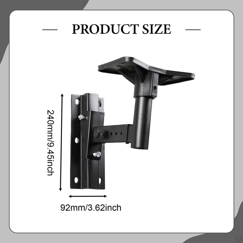 Wall Mount Speaker Stand,Metal Support Base,Easy Installation,Universal,Iron Small Rack
