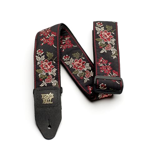 [Authentic] ERNIE BALL Strap Jacquard 4142 RED ROSE