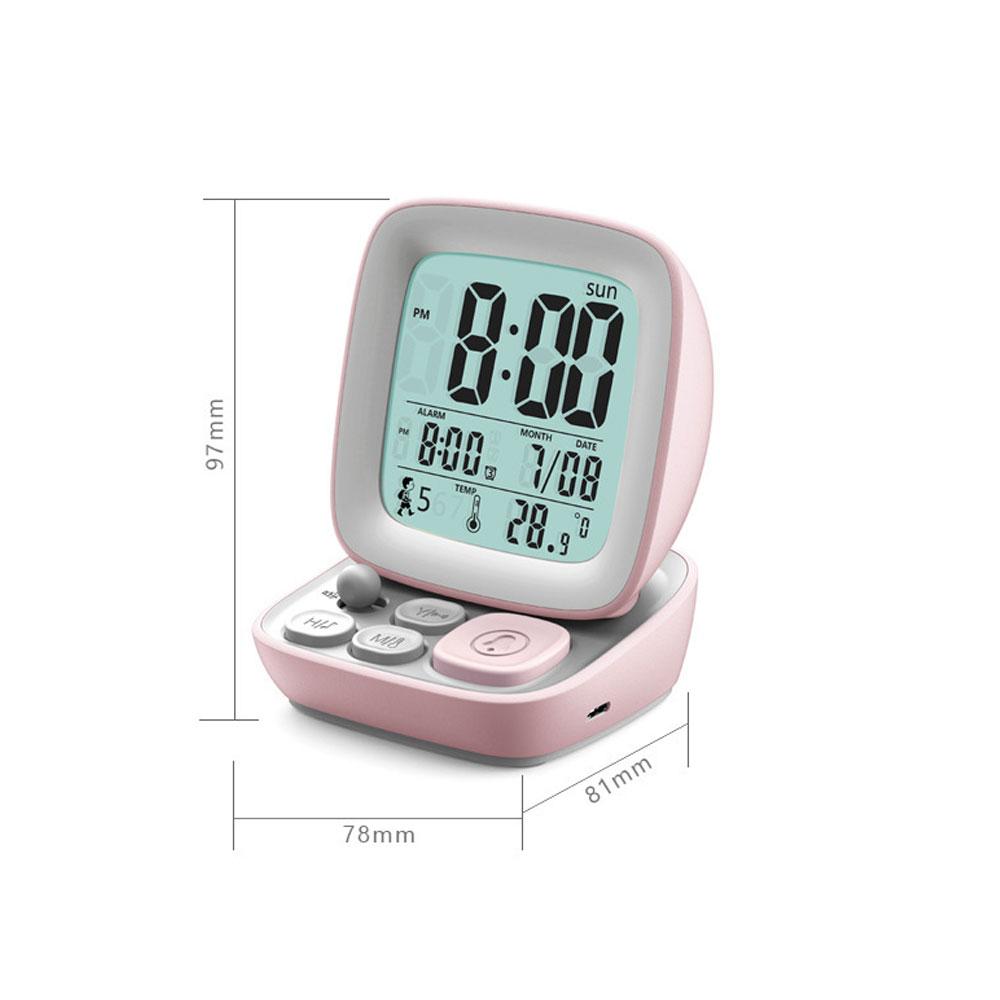 Будильник Ретро Маленький Компьютер Детский Цифровой Стол С Лампой Электронный Спальня Прикроватная Гостиная Простой Бесшумный Подарок