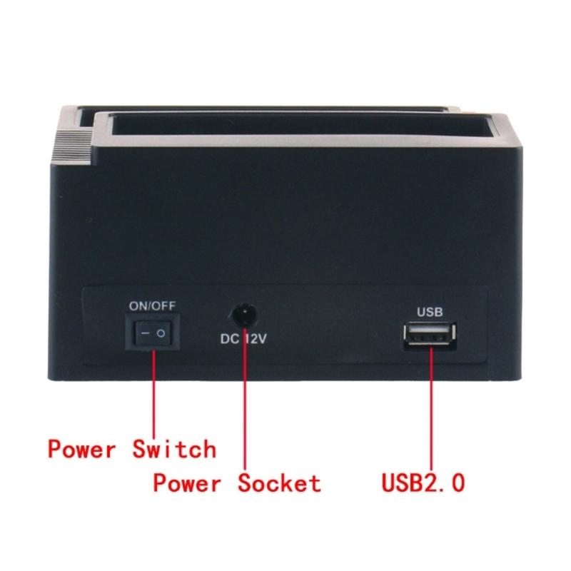 External Disk Drive Dock Card Reader USB3.0 Toand IDE Port Hard Drive Docking Station for Fast Data Transfer