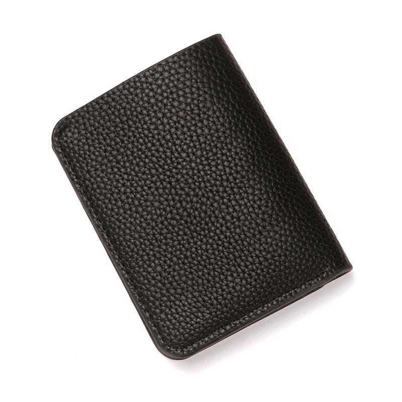 Fashion Pu Leather Men Wallet Mini Coin Purse Driver'S License Card Holder