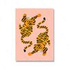 Pop Abstract Funny Tiger Girl Boho Hippie Wall Art Canvas Painting Nordic Posters And Prints Wall Pictures Kid Living Room Decor