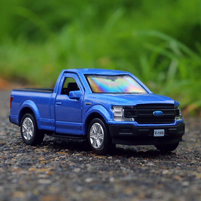 Ford F150 SVT Raptor 2018 Пикап Симулятор Литье под давлением и Игрушечные Транспортные Средства Машинка с инерционным механизмом и открывающимися дверями RMZ city 1:36 Коллекционных Моделей из Сплава