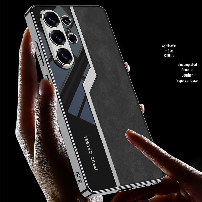 Модный международный чехол для телефона Samsung S26 Ultra с гальванизированной рамкой с точными отверстиями и гладкой кожей