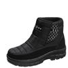 Men's Waterproof Non-slip Outdoor Snow Boots - Thick-soled, Plush Warm, Casual Cotton Shoes