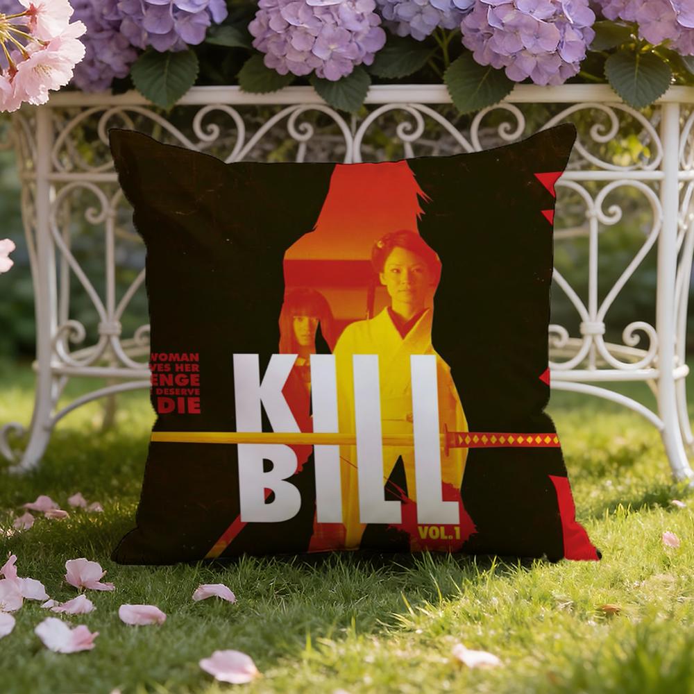 Чехол для подушки K-Kill B-Bill, для дома и автомобиля, двусторонний: Двусторонняя конструкция для максимального комфорта