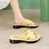 Trendy Thick Soled Women's Slippers New Summer Height Raising Slope Heel Casual Women's Shoes Platform Zapatos De Mujer