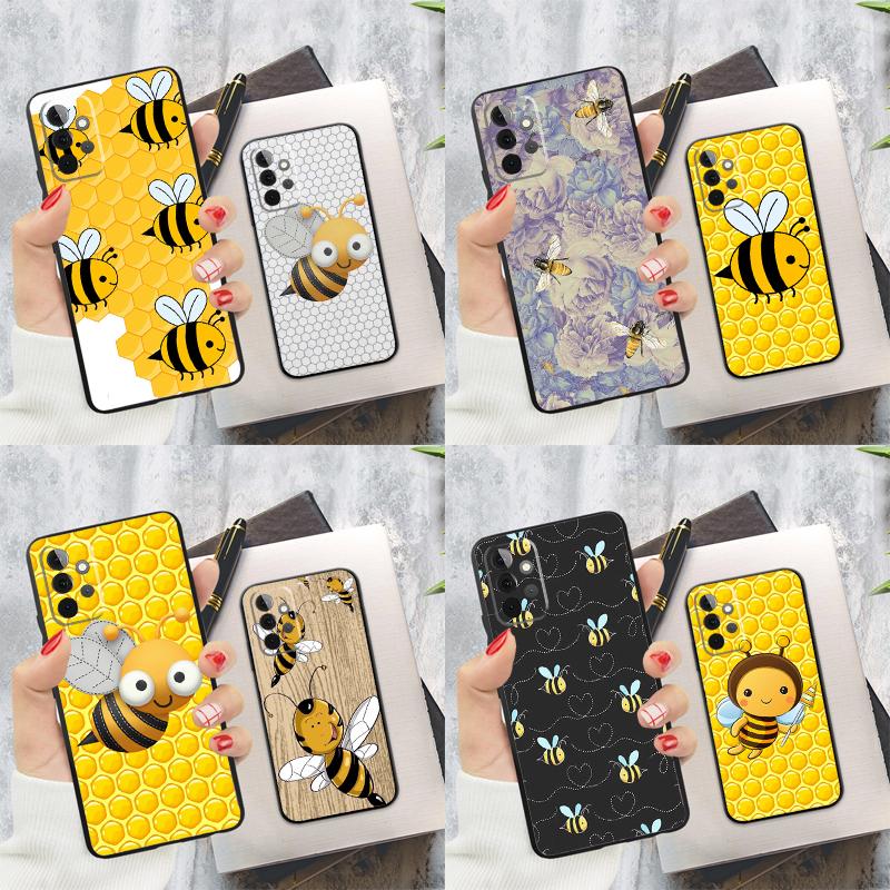 Bumble Bee Honeycomb Honey Phone Case For Samsung Galaxy A54 A34 A14 A55 A35 A25 A15 A52 A32 A12 A51 A71 A13 A33 A53