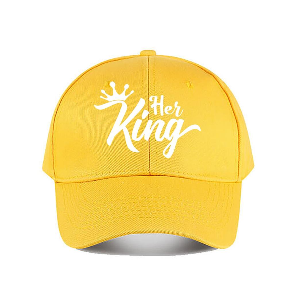Her King Crown Vinyl Sticker Car Decor Baseball Cap Fashion Unisex Sunhat Womens Outdoor Sports Snapback Cap