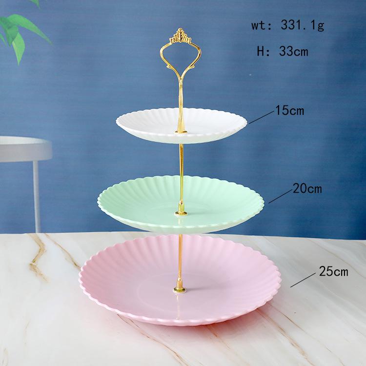 Three-Tier Dessert Display Stand for Parties and Weddings