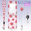 Lanyard ID Badge Holder Pink Vertical ID Protector Nurse Bage Clips  Office