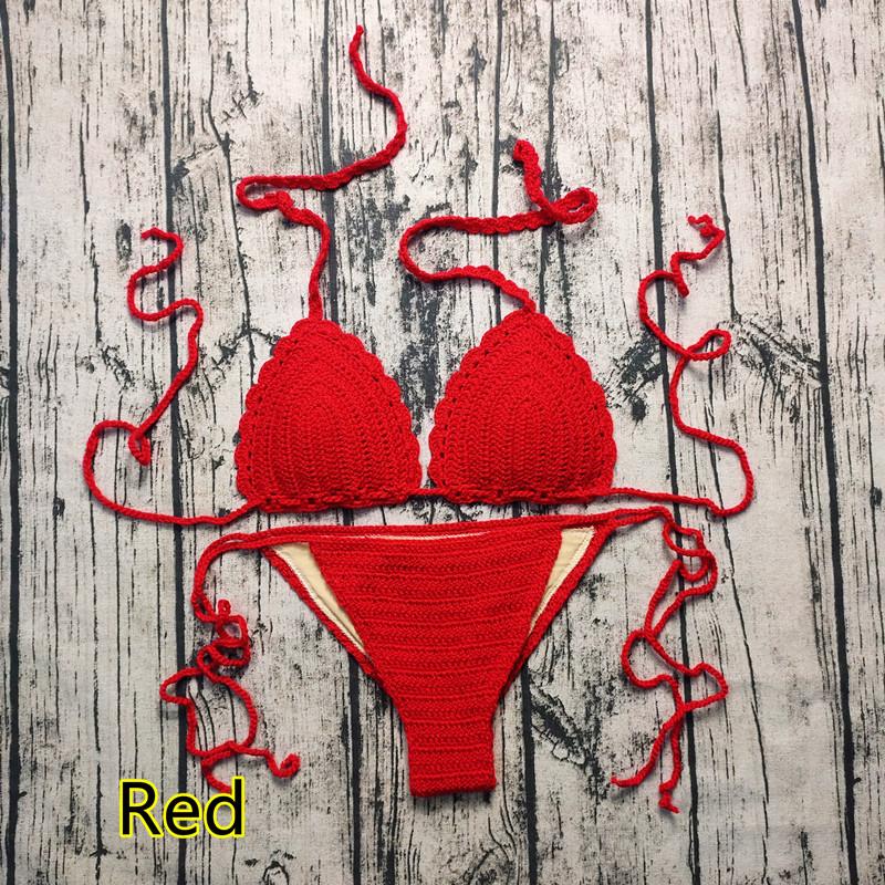 Wish Ebay Hot Item Handmade Crochet Bikini Set Sexy Swimsuit