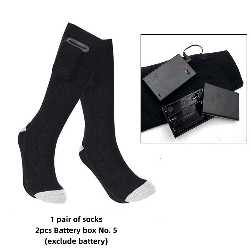 Носки с подогревом на аккумуляторе, 3 режима нагрева, мобильные носки с подогревом, грелки для ног, для катания на лыжах, охоты, кемпинга, моющиеся