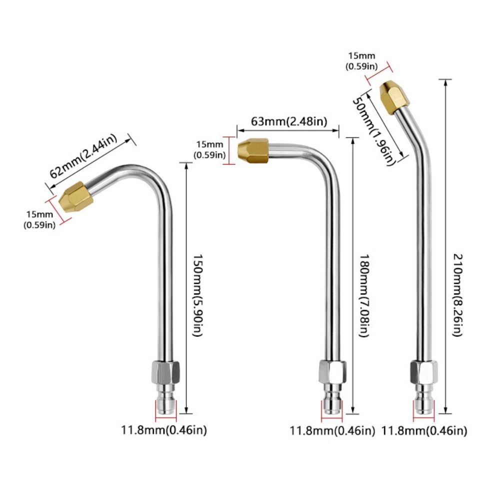 Многоугольная насадка для мойки высокого давления, вращающаяся на 360 °, удлинитель для мойки автомобиля, водяная щетка