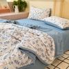 Soft Summer Cooling Quilt - Lightweight, Breathable & Skin-Friendly with Embossed Floral Print Design for All Seasons - Perfect for Bedroom
