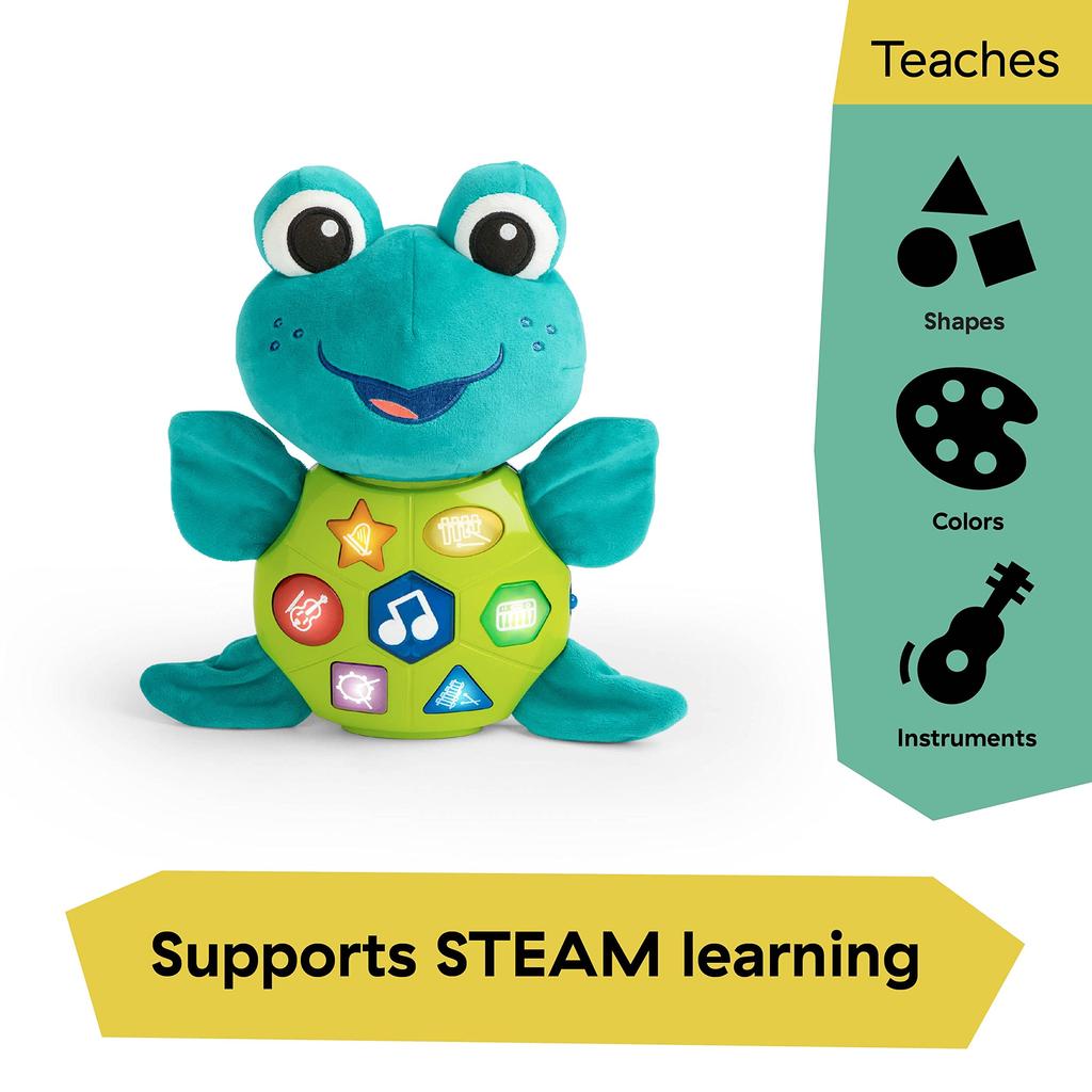 Мягкая музыкальная игрушка Baby Einstein Neptune - милая черепаха-композитор, месяцы и развивающая игрушка с различными формами и иностранными и музыкальными инструментами Игрушка, (6