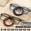 Women Men Anti-blue Light Magnetic Presbyopia Glasses Portable Ultralight Hanging Neck Computer Eyewear Finished Reading Glasses
