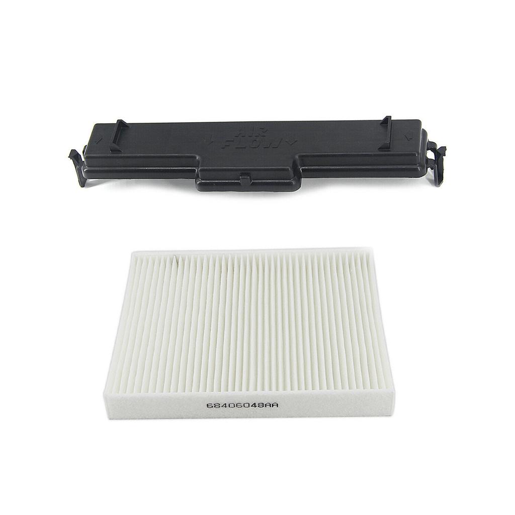 Cabin Air Filter Kit, Air Conditioning Filter and Access Door Set Replacement for Dodge Ram 1500