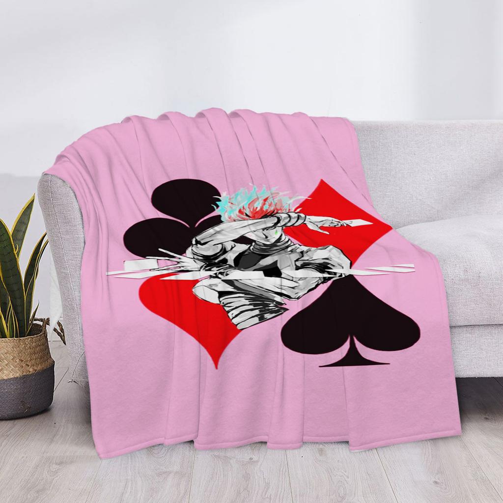 H-Hunter X Hunter Хисока Диван Плед Роскошные Покрывала для Кровати Дом и Декор Колено На Заказ Аниме Пушистые Мягкие Пледы Милые