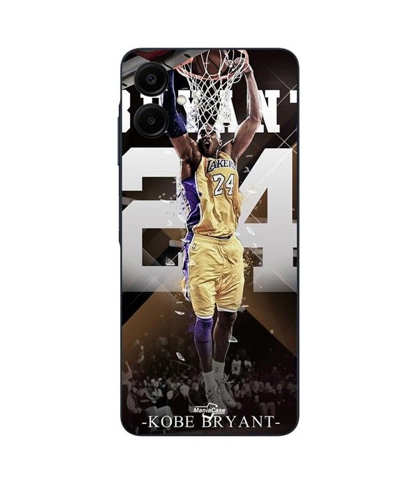 Coque de téléphone - Maniacase - Samsung Galaxy A06 - Silicone - Noir - Kobe Bryant