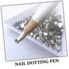 LINMANDA 5/10Pcs Nail Point Pen Nail Tool, With Adhesive, Suitable For Rhinestone Gem Picking, Professional Nail Design