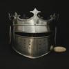 Handcrafted Steel Queen Crown Helmet: Wearable Women's Armor for LARP Cosplay