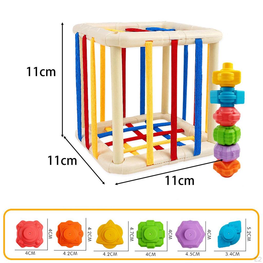Kids Sensory Shape Sorter Toy,Activity Cube Bin,Gifts,Color Perception,Sensory Bin Toy,Cube