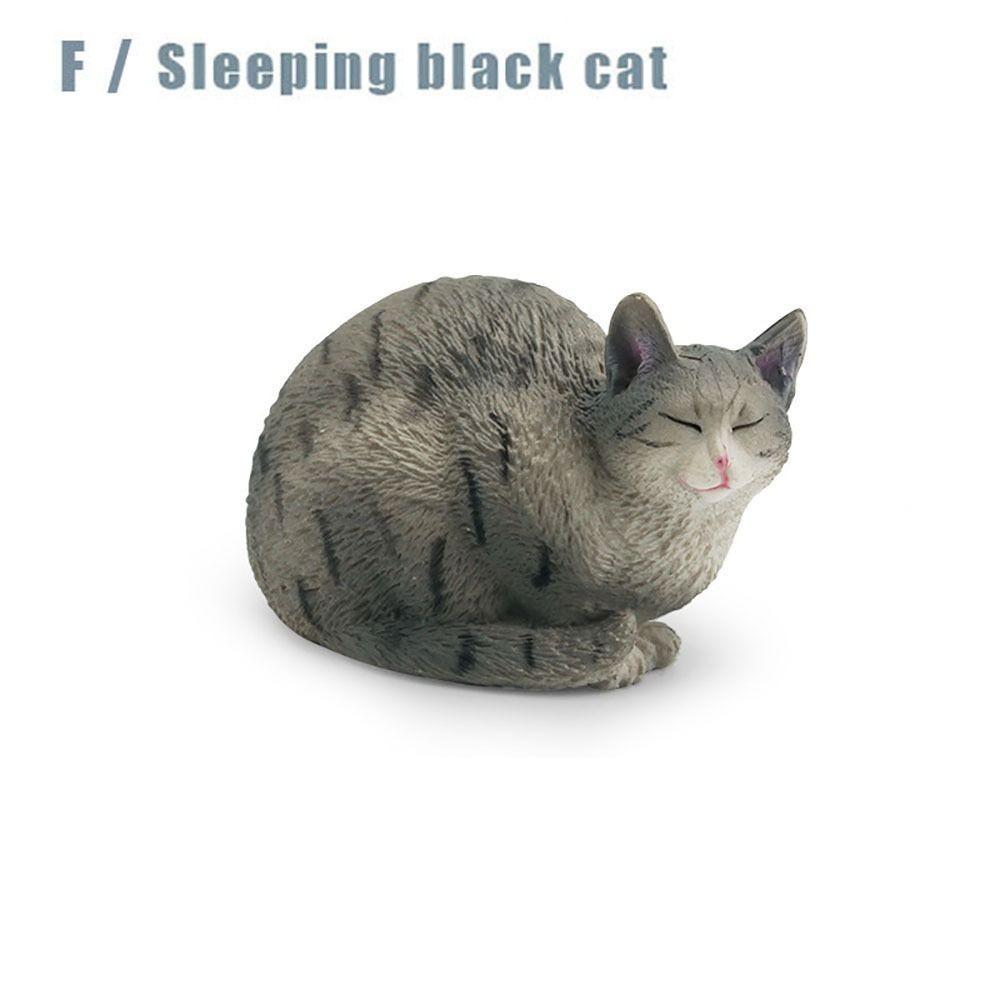 ПВХ Модель кошки Сиамская Регдолл Персидская кошка Реалистичные фигурки питомцев Статуэтка кошки Украшение для рабочего стола