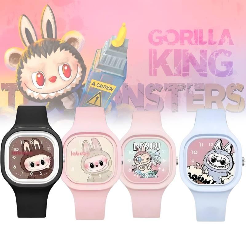 Модные детские часы с мультяшным дизайном Bubble Mart, высококачественный мягкий силиконовый ремешок-желе