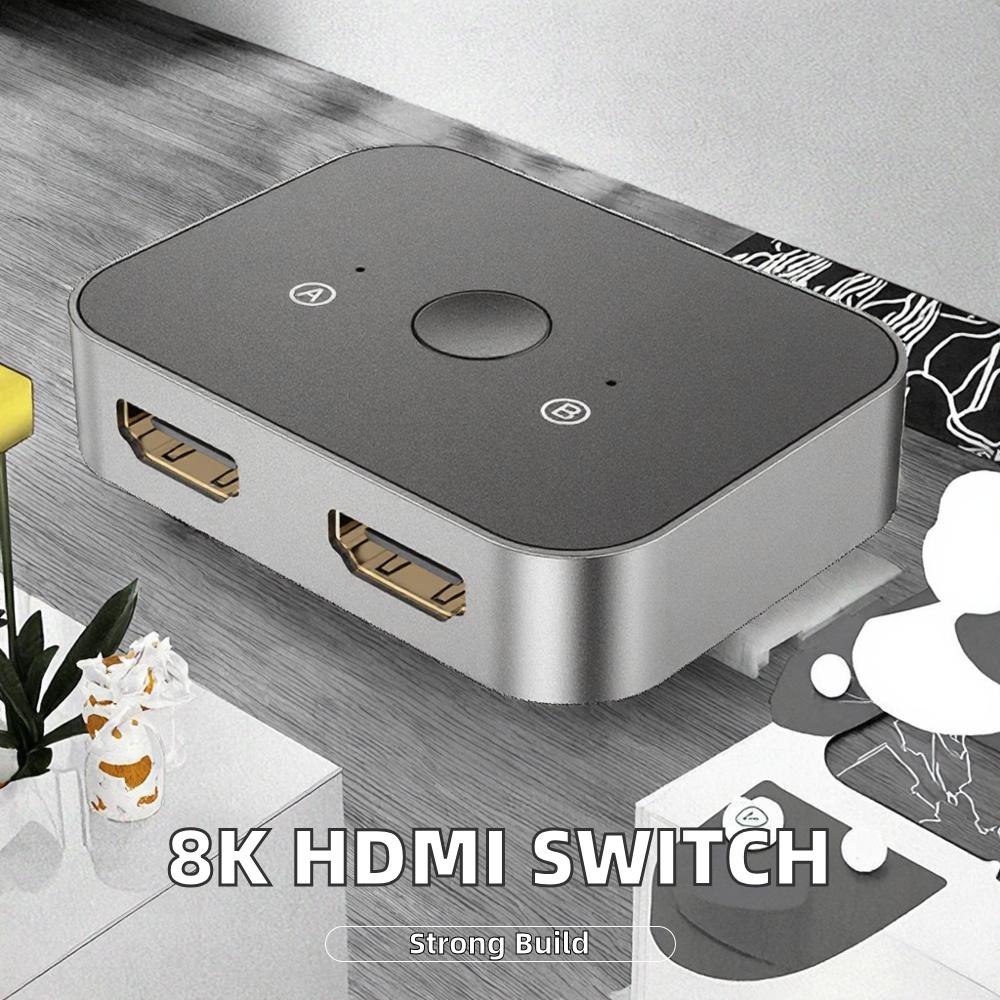 ULT-UNITE 8K для HDMI-разветвителя Двунаправленный 8K 60 Гц 4K 144 Гц 2.1v Дизайн 2-в-1 Выход 1-в-2 Выхода Переключатель Видеоразветвители &