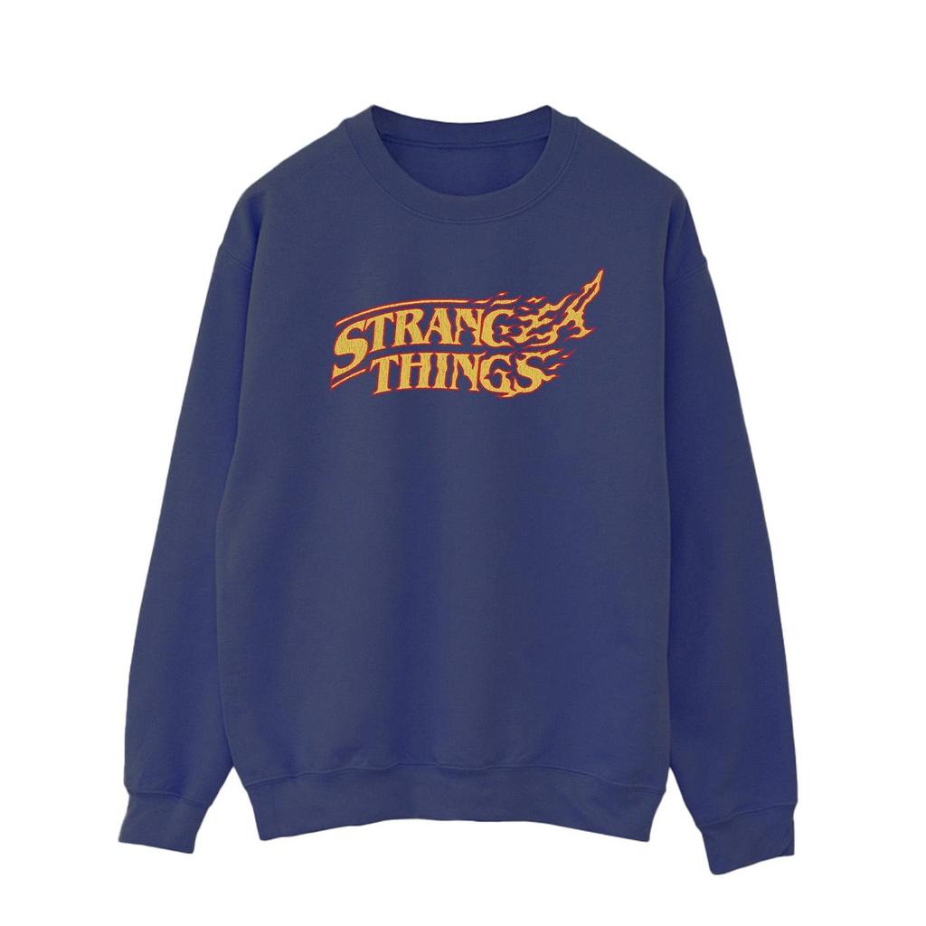Netflix Mens Stranger Things Logo Breaking Sweatshirt