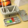 Multifunctional 3 In 1 Plastic Paint Brush Washer Bucket Palette Paint Box Set Portable Box Design Art Painting Supplies