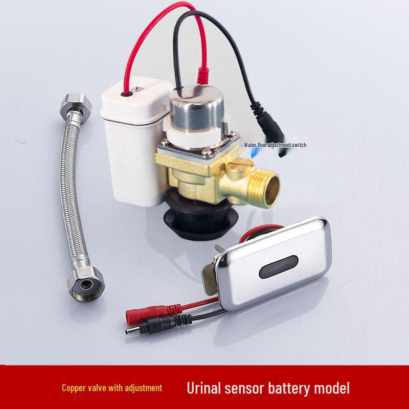 Автоматический инфракрасный смыватель для писсуара с электромагнитным клапаном-датчиком