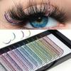 Mix 12Color Glitter Lashes Fluffy Streaks Cosplay Makeup Beauty Individual Eyelashes Extension
